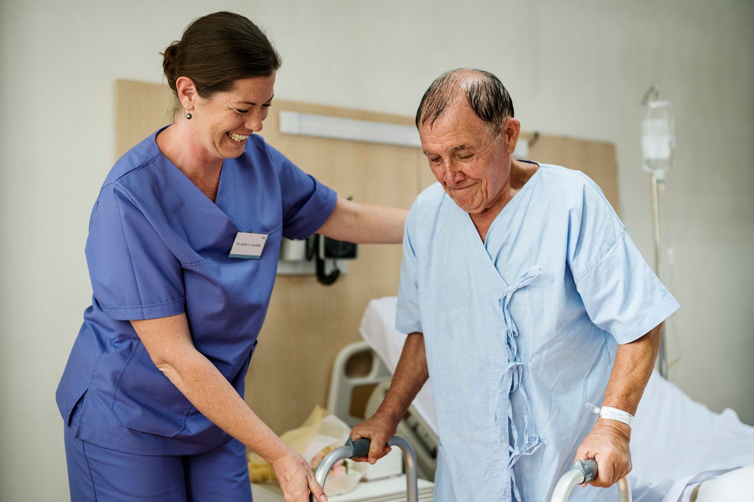 Featured image for VA Community Care, showing a nurse helping a Veteran at a civilian facility