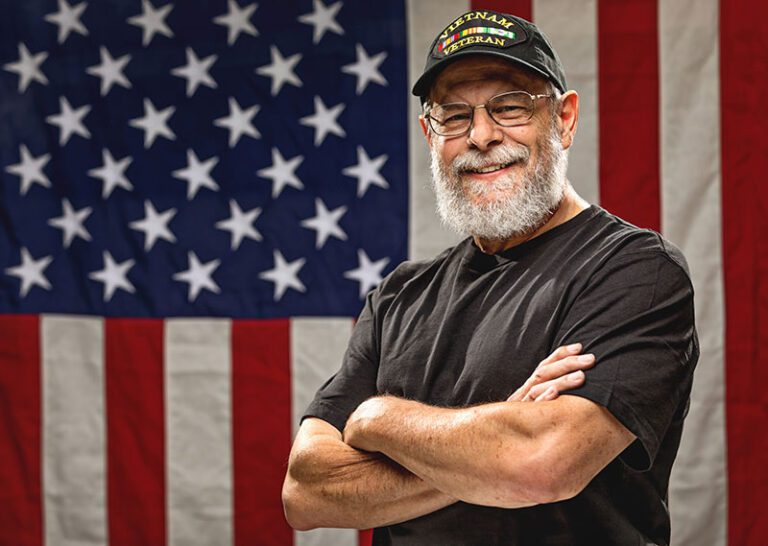 Image for Veteran and military benefits, showing a male Vietnam Veteran
