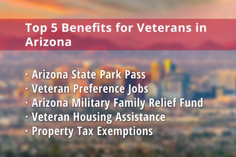 Featured image for Arizona Veteran benefits: Arizona State Park Pass for Veterans, Veteran Preference Jobs in Arizona, Arizona Military Family Relief Fund, Veteran Housing Assistance Arizona and Property Tax Exemption for Disabled Veterans