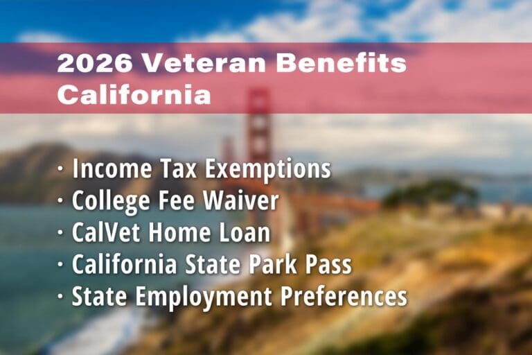 Featured image for California Veteran benefits: Veterans Income Tax Exemptions, College Fee Waiver, CalVet Home Loan, California State Park Pass for Veterans and State Employment Preferences