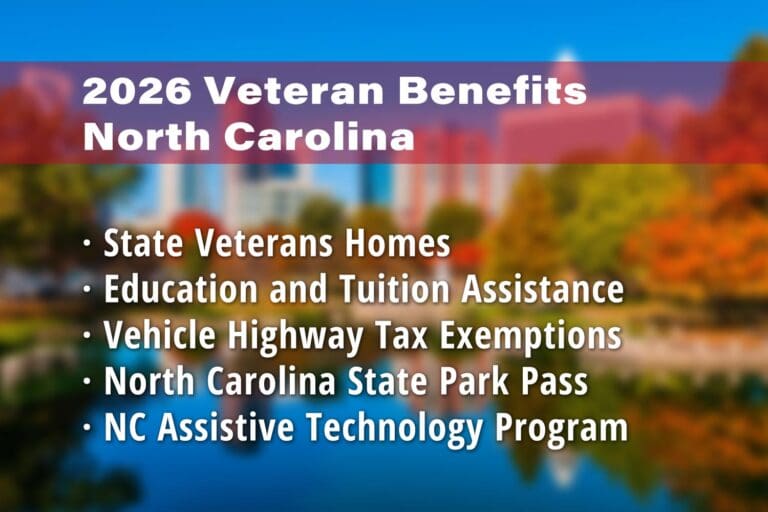 Featured image for North Carolina Veteran benefits: State Veterans Homes in North Carolina, Education and Tuition Assistance, Vehicle Highway Tax Exemptions, North Carolina State Park Pass for Veterans and North Carolina Assistive Technology Program (NCATP)